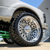 Roda Viorock Heavy Duty Dually 22x8.25 24x8.25 26x8.25 28x8.25 PCD 8x6.5 8x165.1 Cocok untuk Ram3500 GMC Sierra 3500HD F350 F450