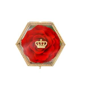 Eternal Flower Rose Hexagonal Crown Metal Edge Glass <b>Gift</b> <b>Box</b> Valentine's Day Mother's Day Hand <b>Gift</b> - Product Image 6