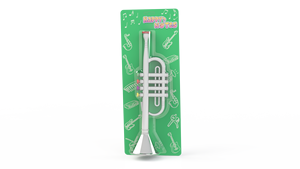 Trompette durable pour enfants, instrument de musique argenté, jouet pour enfants, aucune pile requise - Product Image 4