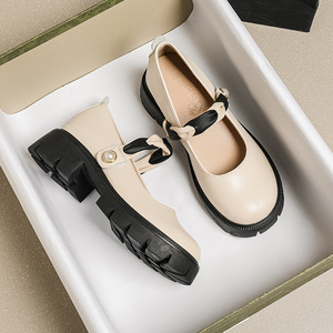 Zapatos <span class=keywords><strong>de</strong></span> Verano Elegantes Estilo Mary Jane para Mujer, 2024, Suela Gruesa, Diseño con Perlas, Ligeros, Transpirables, con Plataforma - Product Image 6