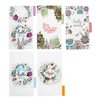 Classeur pour cahier A5/A6 personnalisé diviseurs d'index en plastique PP à feuilles mobiles insérable avec languette et impression personnalisée