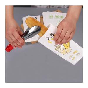 Sacs à pain en papier kraft personnalisés pour restaurant, prix d'usine en gros en Chine, sacs à lunch bruns avec votre propre logo - Product Image 6