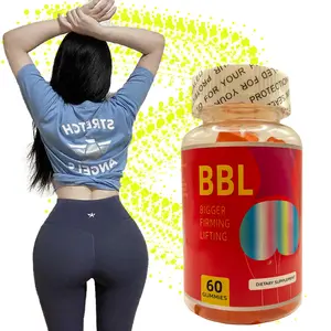 自有品牌膳食补充剂BBL有机丰胸和臀部增强软糖提升形成女性增大软糖
