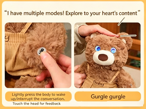 Grand ours en peluche brun clair de 39 pouces - Ours en peluche géant pour maman et bébé - Cadeau pour la fête des mères - Product Image 5