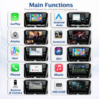 CodeLynk Lecteur DVD de voiture, décodeur CarPlay sans fil pour Volkswagen Golf Skoda système MIB/MIB2, Android Auto sans fil, Airplay
