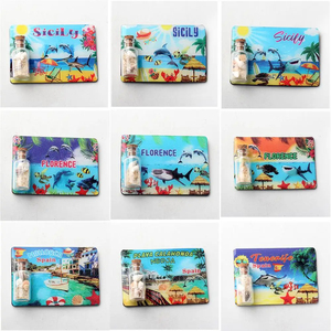 Italie <span class=keywords><strong>Sicile</strong></span> aimants souvenirs île plage époxy avec aimant réfrigérateur bouteille de sable - Product Image 2