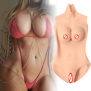 Body de silicona Copa F forma de pecho artificial pechos falsos cuerpo de mujer transgénero travesti Cosplay mono transexual <span class=keywords><strong>tetas</strong></span> - Product Image 1