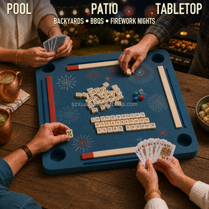 Mesa <span class=keywords><strong>de</strong></span> Mahjong Flotante Americana <span class=keywords><strong>de</strong></span> Verano, Tapete <span class=keywords><strong>de</strong></span> Espuma EVA, Alfombrilla Multijuego para Mahjong Americano, <span class=keywords><strong>Rummy</strong></span> y <span class=keywords><strong>Cartas</strong></span> Impermeables - Product Image 5