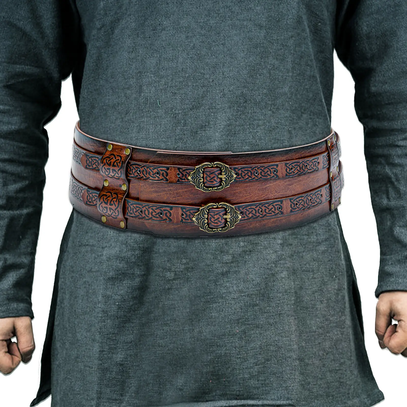 Cinto de vedação estilo viking nórdico, cinto largo europeu, vedador de cintura retrô, medieval, transfronteiriço, venda quente