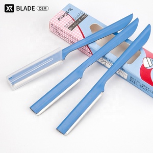 Rasoir à sourcils en métal à poignée droite pour femmes, 5 pièces - Product Image 1