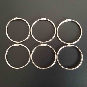 Kim loại bạc lá lỏng lẻo chất kết dính Nhẫn cơ chế cho A7 A6 A5 A4 Máy Tính Xách Tay Chất kết dính Clip Planner Tạp Chí phụ kiện mẫu miễn phí - Product Image 2