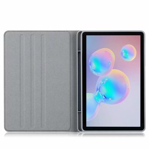 Custodia a libro in pelle PU con funzione stand per <span class=keywords><strong>Samsung</strong></span> <span class=keywords><strong>Galaxy</strong></span> Tab <span class=keywords><strong>S6</strong></span> <span class=keywords><strong>Lite</strong></span> 10.4 SM-P610 615 - Smart Cover sottile per tablet - Product Image 3