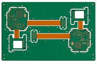 Circuit imprimé Rogers double face personnalisé 1,575 mm, blindage RF/EMI haute fréquence, finition de surface ENIG, cuivre 30 µm, 50x60 mm