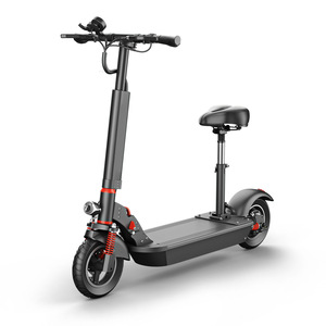 Trottinette électrique tout-terrain pliable de 10 pouces avec siège, véhicule de mobilité portable pour adultes, moteur sans balais étanche - Product Image 1