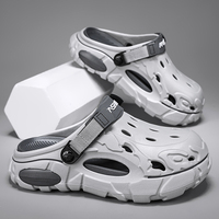 Sabots de jardin en EVA personnalisés pour hommes, grande taille 48, sandales de plage tendance, chaussures perforées respirantes, chaussures décontractées pour la marche en extérieur