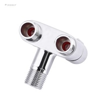 PINEBAY Ventes Flash Robinet WC double angle personnalisable en laiton pour bidet à haute pression avec contrôle du débit d'eau