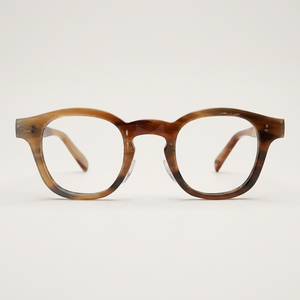 Gafas con Montura de Cuerno Natural, Material Artesanal, Diseño Moderno, Ecológicas, Hechas a Mano, Monturas Ópticas Elegantes y a la Moda H - Product Image 1
