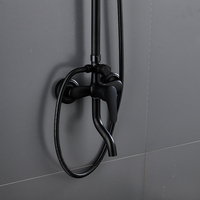 Mitigeur de douche de bain en laiton européen de 25mm, robinet en céramique à jet de pluie doux pour salle de bain d'hôtel, ensemble de douche de bain à prix d'usine