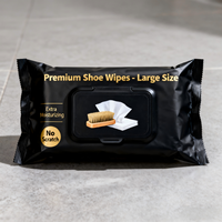 Lingettes nettoyantes pour chaussures pratiques pour les voyages - Biodégradables et nettoyage instantané