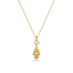 <span class=keywords><strong>Collana</strong></span> <span class=keywords><strong>con</strong></span> Ciondolo a Forma <span class=keywords><strong>di</strong></span> Cuore Hamsa Placcato Oro 18K Gemnel, in Ottone <span class=keywords><strong>con</strong></span> Zirconi, Catena alla Moda, <span class=keywords><strong>Collana</strong></span> Trendy - Product Image 6