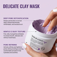 Masque de boue de perilla à l'argile de kaolin hydratant, resserrant les pores et éliminant les points noirs 120g pour un nettoyage profond hebdomadaire OEM ODM LOGO personnalisé