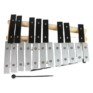 Jouet musical en bois, Glockenspiel en bois pour tout-petits, <span class=keywords><strong>Xylophone</strong></span> avec 25 touches métalliques pour adultes et enfants - Product Image 2