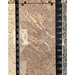 Dalle de granit Giallo California naturel poli de qualité supérieure, moderne, coupée sur mesure pour usage extérieur, design graphique - Product Image 1