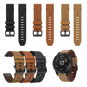 Correa de Reloj de Cuero Genuino RYB de Alta Calidad con Liberación Rápida de 22mm 20mm 26mm para <span class=keywords><strong>Garmin</strong></span> <span class=keywords><strong>Fenix</strong></span> 7 7S 7X 6S 6 6X 5S <span class=keywords><strong>5</strong></span> - Product Image 2