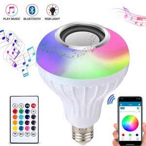 Altavoz Inalámbrico con Control Remoto, Lámpara Inteligente con Reproductor de Música, Bombilla LED Inteligente RGB E27 con Cambio de Color - Product Image 5