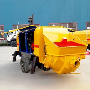 Pompe à béton diesel portable de petite taille JIUHE, prix bas, DHBT 40 60 80 100, pompe à béton sur remorque, en vente - Product Image 6