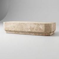 Table basse en marbre satiné OEM TrustHome, style moderne, faible hauteur, pour salon, garantie 3 ans, idéale pour appartement et maison