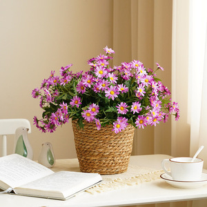 9 Têtes Style Coréen Fleurs Artificielles Petit Bouquet de Marguerite Chrysanthème Sauvage Chrysanthème pour Jardin Maison Décoration Extérieure - Product Image 3