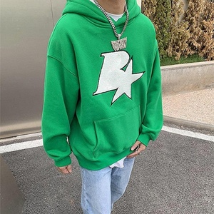 Sudadera con Capucha de Felpa Personalizada de Fábrica con Bordado de Chenille, Estampado Animal, Hombros Caídos, Logotipo de Toalla, Sin Cordón, 100% Algodón - Product Image 4