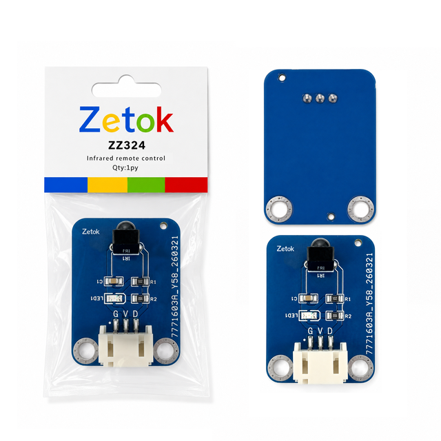 Zetok Infrared Remote Control Sensor Infrared IR Remote Control Receiver Module for Arduino Electronic Components Sensor Kit
