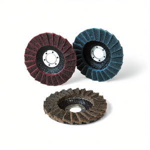 Disques à lamelles Fervi pour le conditionnement des surfaces, meules abrasives de 115 mm pour le métal et le bois - Product Image 2