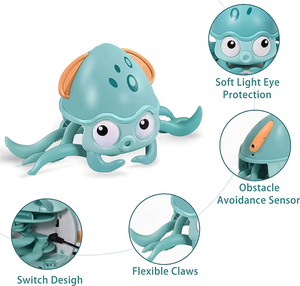 2025 bébé bain salle de bain jouer eau jouets en option deux couleurs poulpe ramper plage et <span class=keywords><strong>sable</strong></span> cadeau glisser jouets - Product Image 2