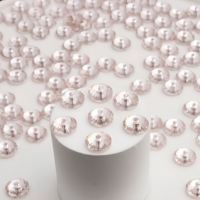 Delicadas cuentas de diamantes de imitación de resina epoxi rosa rubor de 5 mm con orificio central para coser, suministro de accesorios de joyería colgantes en forma de racimo.