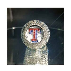 Perhiasan batu permata paduan cincin Kejuaraan Dunia 2024 <span class=keywords><strong>Texas</strong></span> Rangers kustom - Product Image 1