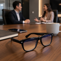 Lunettes Intelligentes F16 de Traduction IA : Interprète Linguistique en Temps Réel, Contrôle Tactile, Chargement Magnétique – Idéales pour les Voyages