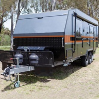 Diperkuat sasis Off Road Trailer perjalanan berkemah ponsel rumah Motorhome Camper hibrida karavan standar Australia