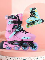 Patins à roulettes réglables pour sports de plein air pour garçons et filles débutants avec roues lumineuses