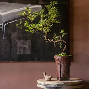 Pot de fleur tissé chinois ornement <span class=keywords><strong>vigne</strong></span> tissé jardin ou décor à la maison panier pour plantes et fleurs - Product Image 3