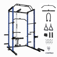 Rack de Squat Réglable pour la Maison, Machine Smith avec Barre de Musculation pour la Musculation, Cage de Squat Professionnelle en Gros