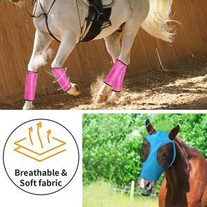 Botas Antimoscas para Caballos, Ajustables y Transpirables, Protectores para Patas de Caballo, para Prevenir Picaduras de Moscas y Mosquitos - Product Image 6