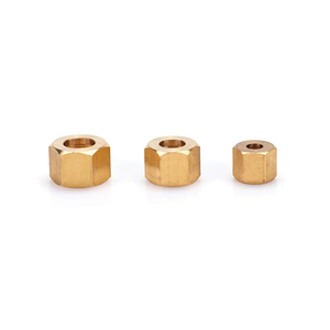 Dày Tường Chất Lượng Cao <span class=keywords><strong>Brass</strong></span> Ferrule Nut Cho Nén Phụ Kiện - Product Image 4