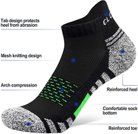 Baskets athlétiques courtes pour hommes Baseball blanc Coton Cheville Bambou Chaussettes athlétiques de course personnalisées