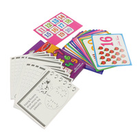 Impresión personalizada para niños, tarjetas Flash de aprendizaje educativo temprano con caja de papel
