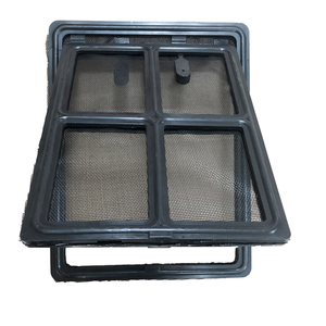 <span class=keywords><strong>Finestra</strong></span> <span class=keywords><strong>a</strong></span> Rete Anti-Morso Nera per Animali Domestici con Sportello Bidirezionale per Gatti e Cani, Rete Anti-Insetti Resistente agli Strappi per Animali Domestici - Product Image 1