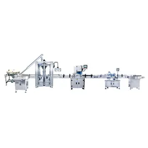 Hot Sale Coconut Milk Powder Filling Sealing Labeling Packing Machinery Automatic Canning Line for protein powder