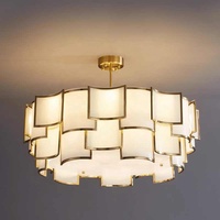 Loft de luxe grand lustre en verre de haute qualité éclairage moderne personnalisé grandes lampes suspendues suspendues lampes pour hôtel restaurant